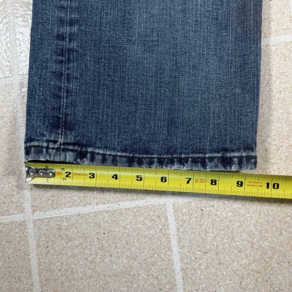 Vtg Y2K Polo Ralph Lauren THOMPSON Relaxed Fit Blue Denim Jeans 34x34 Wide Leg